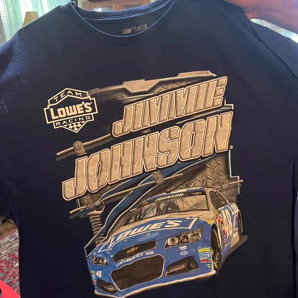 Jimmie Johnson Lowe's Racing Graphic Tee - Navy Blue vintage 2x